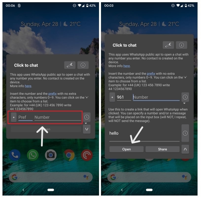 استفاده از اپلیکیشن های واسط برای ارسال پیام در واتساپ