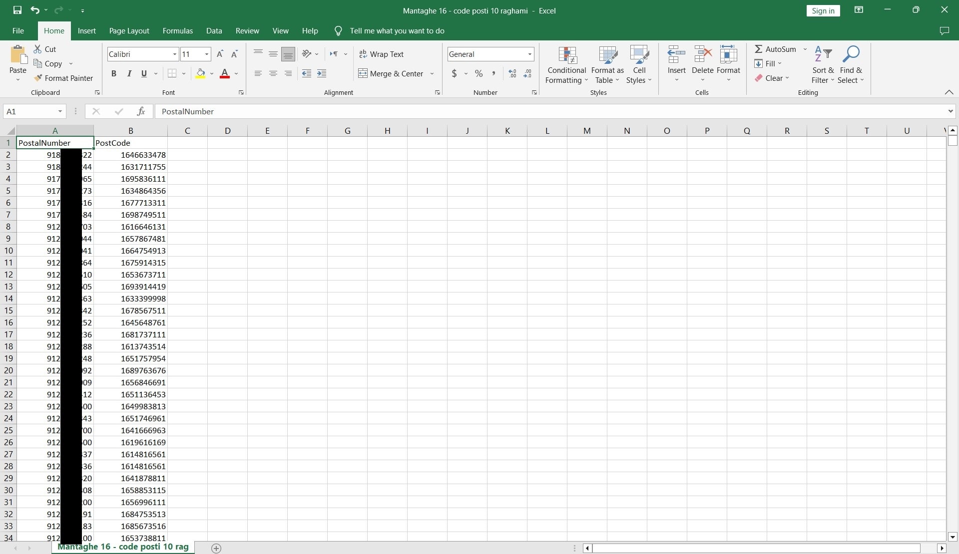 بانک شماره موبایل کد پستی 16 تهران به تفکیک 10 رقمی