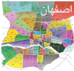 نقشه کد پستی استان اصفهان